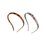 2 шт. U-образный стеклянный ободок, прозрачный + черепаховый