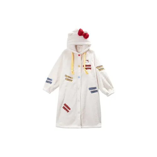 GUKOO x Sanrio Hello Kitty Sleep Robe Женские Айвори