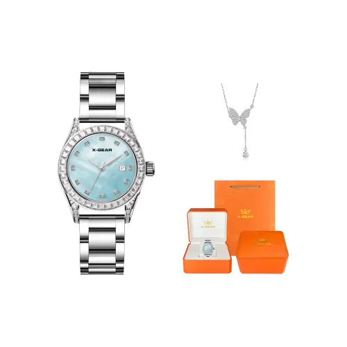 X Gear Кварцевый Movement Женские часы 30 мм Жемчужная раковина Цвет