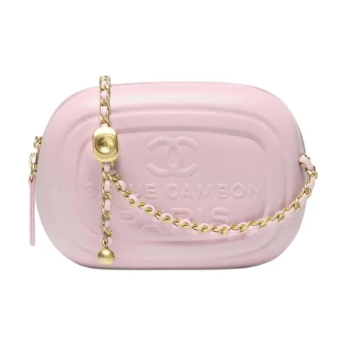 CHANEL Lambskin Camera Bag Crossbody Bag Shoulder Bag Women's Light Pink