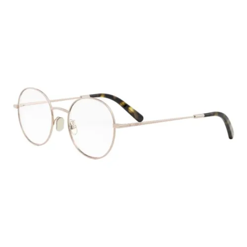 DIOR Металлические круглые оправы для очков женские золотые