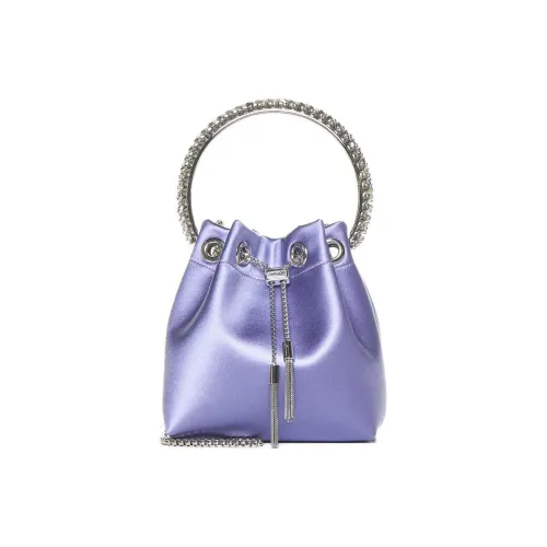 Jimmy Choo Вискоза Ведрообразная Сумка Сумка через плечо Мини Сумка Женская Сиреневая