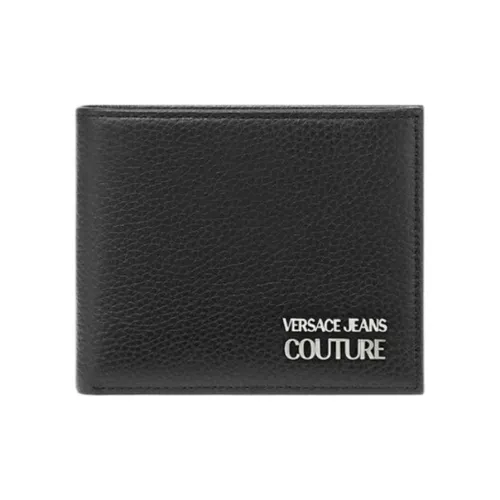 VERSACE JEANS Телячья кожа Кошелек Мужской Черный