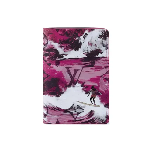 LOUIS VUITTON Холст Кошелек Мужской Розовый Фиолетовый