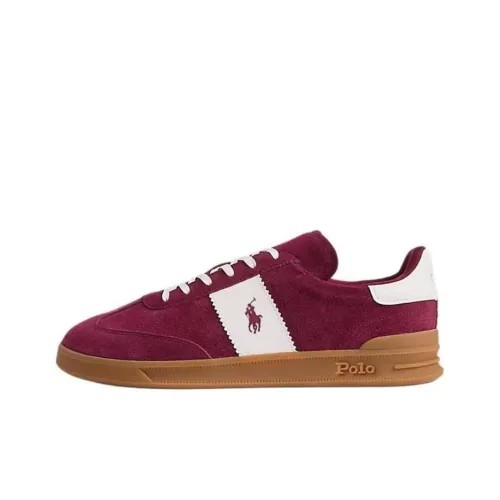 Polo Ralph Lauren Heritage Aera Low Скейтборд Кроссовки Мужские Бордовые