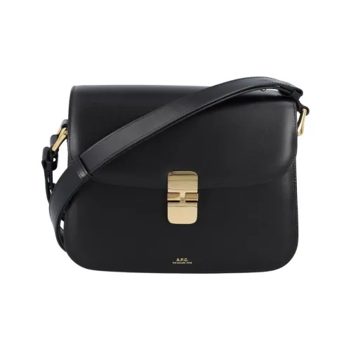 A.P.C Сумка через плечо из коровьей кожи женская черная