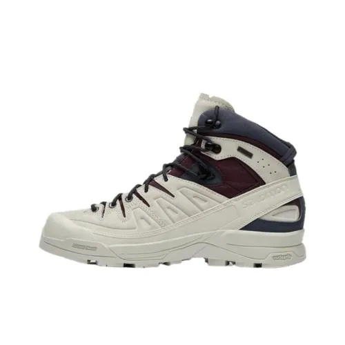 Salomon Collaboration X Alp Беговые кроссовки MID Топ Серый Бежевый Унисекс