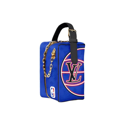LOUIS VUITTON NBA Collaboration 3,0 Dopp Kit Коровья кожа Туалетная сумка Мужская сумка Кляйн-синий