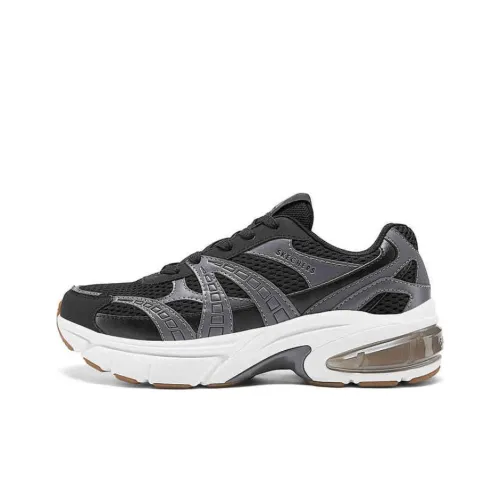 Skechers Shadow Abrasion Resistant Низкие Беговые Кроссовки Мужские Черные Серые