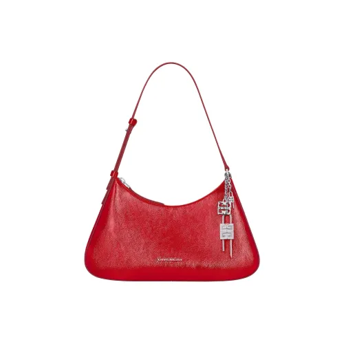 Givenchy Lucky Lock Телячья кожа Сумка через плечо Маленькая Женская Вермильон