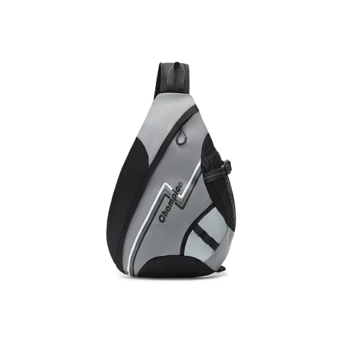 Champion Ткань Sling Сумка Сумка через плечо Стандартная Унисекс Дымчато-серый Черный