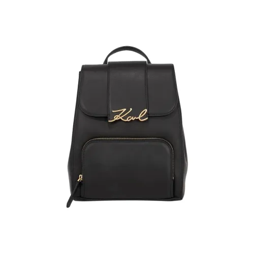 Karl Lagerfeld K SIGNATURE Рюкзак из коровьей кожи женский черный