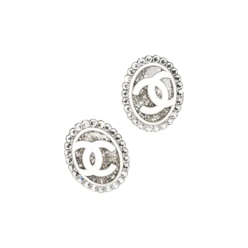 CHANEL Смола Серьги-гвоздики Женское Серебро