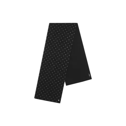 VERSACE Шерсть Metal Knit Шарфы Женские Черный