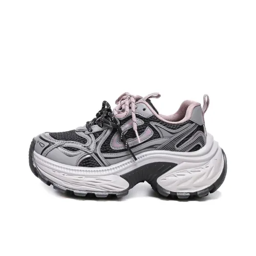 WOOS BOBO Дышащий Поддерживающий Легкий Увеличивающий Высоту Термический Кроссовки с Толстой Подошвой Женские