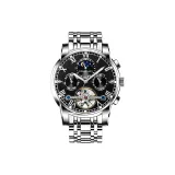 Стальной браслет, глубокий черный