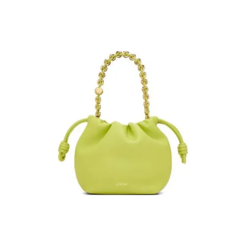 LOEWE Flamenco Nappa Sheepskin Crossbody Clutch Mini Women's Green LOEWE Flamenco Nappa Овчина Через плечо Клатч Мини Женский Зеленый