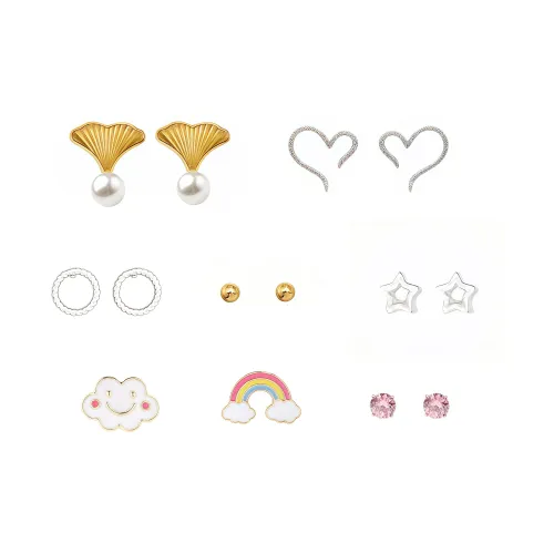 BLESSED BULLET Серьги с цирконием из сплава женские