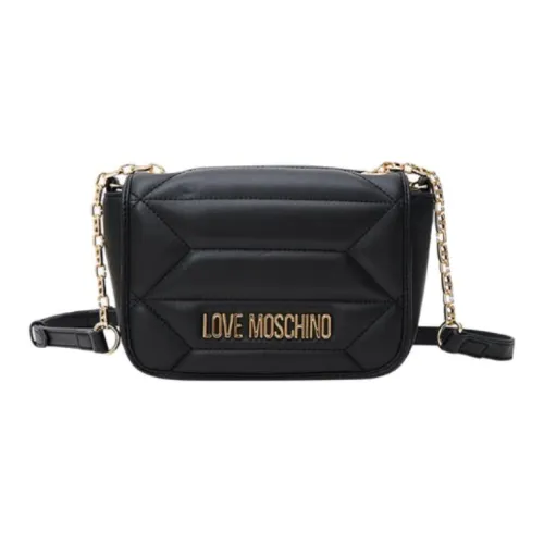 LOVE MOSCHINO Овчина Сумка через плечо Сумка на плечо Маленькая Женская Черная
