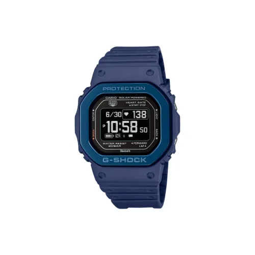 CASIO 5600 Collection Солнечный Кварцевый механизм Смольный ремешок Часы Мужские Черный циферблат