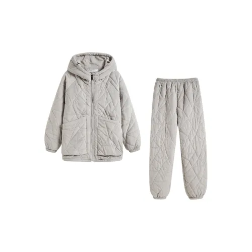 QINZUIMAO Пижамный комплект женский цвет призрачный серый