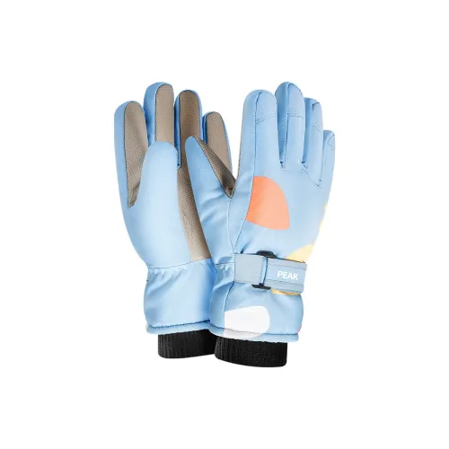 PEAK Полиэстер Спортивные Перчатки Детские Озерный Синий Розовый