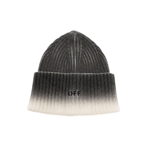 Off Белый Шерстяные Шапки Мужской Серый