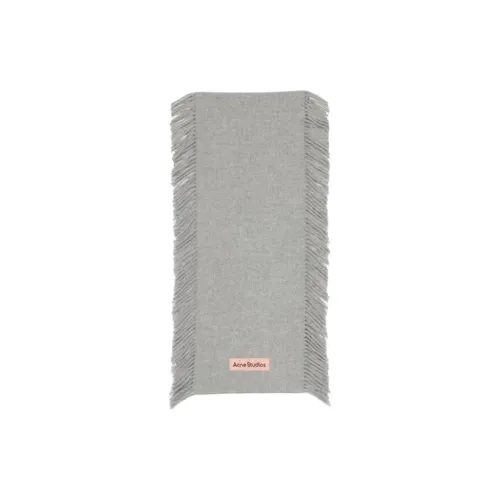 ACNE STUDIOS Шерсть Вязаные Шарфы Унисекс Светлый Серый