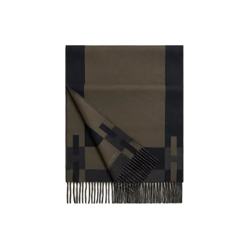 HERMES Кашемир Вязаные Шарфы Унисекс Зеленый