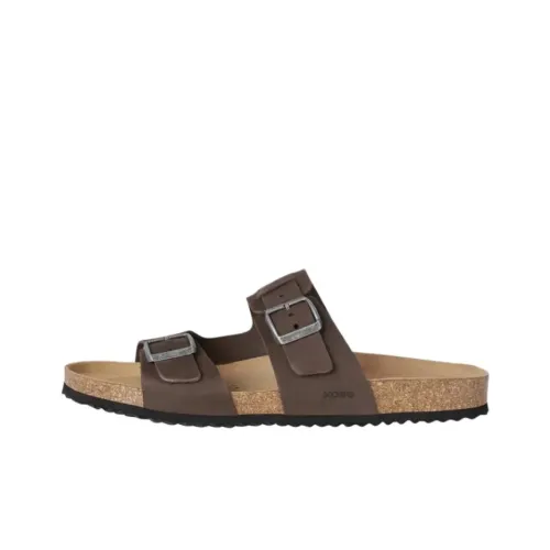 GEOX Сланцы Ghita противоскользящие слип-он Мужские Темно-коричневые