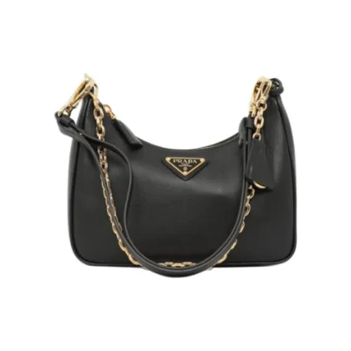 PRADA Сумка через плечо из кожи женская черная