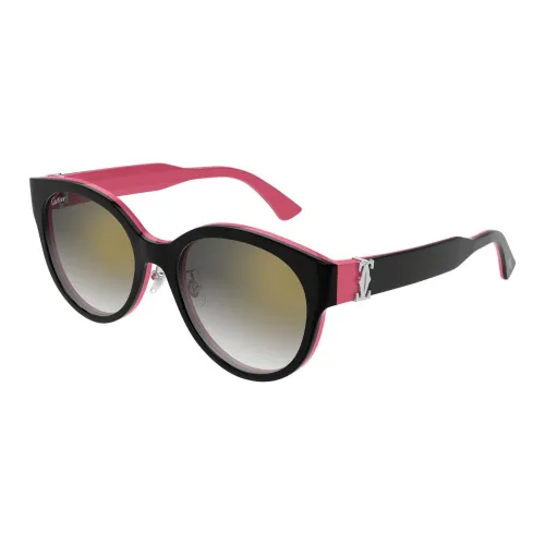 Cartier Ацетат Кошачий глаз Солнцезащитные очки Женские Розовый