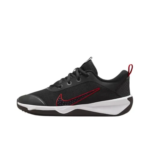 Nike Omni MULTI Court Slip Resistant And Breathable Низкий Топ Детские Тренировочные Кроссовки Черный Красный Подростки