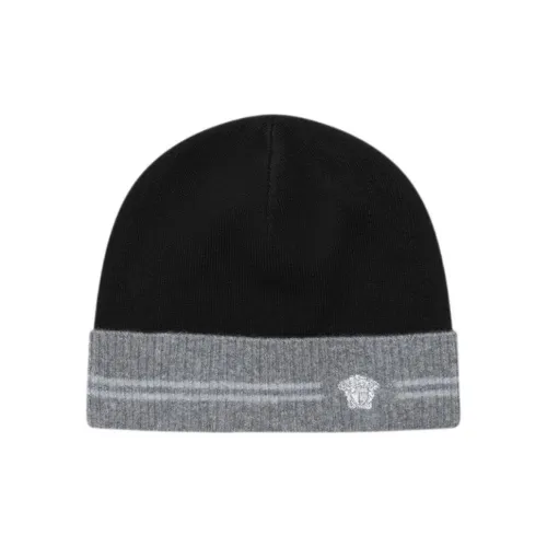 VERSACE Кашемир Район Нейлон Полиэстер Beanies Мужской Черный