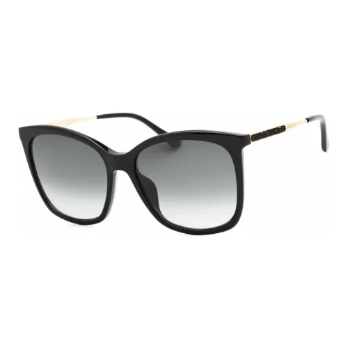 Jimmy Choo Пластик Кошачий глаз Солнцезащитные очки Женские Черный