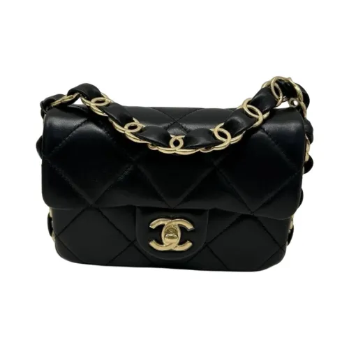 CHANEL Кожа Сумка через плечо Женская Черная