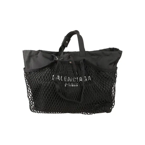 Balenciaga Хлопок Тоут Сумка Сумка для покупок Сумка Женская Черная