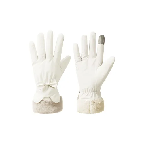 TUCANO Полиэстеровые трикотажные перчатки женские бежевые