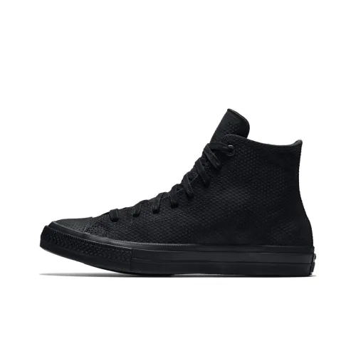 Конверс Slip Resistant Abrasion Resistant High Топ Скейтборд Кроссовки Унисекс Черный