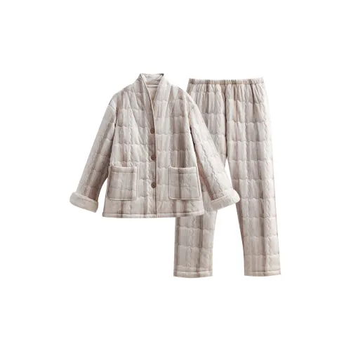 Same Language Пижамный комплект Женские Canine Серый