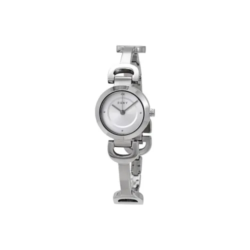 DKNY City Collection Женские часы Кварцевый механизм Ремешок из нержавеющей стали 24 мм Серебристый циферблат