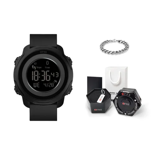 OFNS Электронный механизм Мужские часы 48 мм Черный