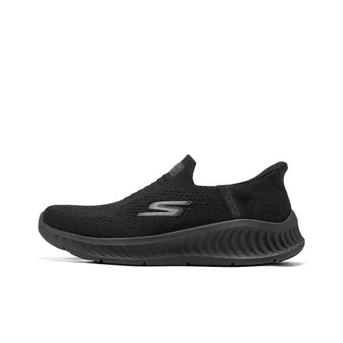 Skechers MEN'S GO WALK Повседневный Низкий Топ Черный Мужской