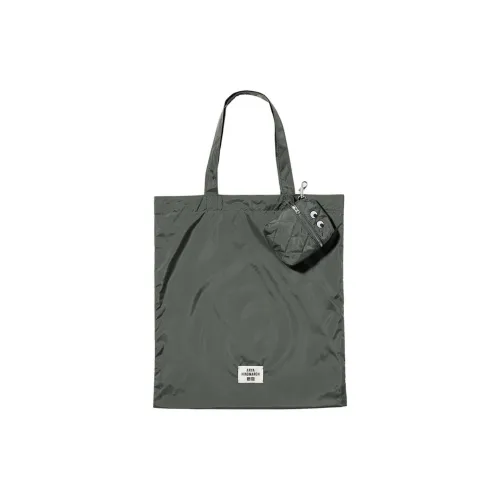 UNIQLO Полиэстер Тоут Сумка Сумка для покупок Сумка Сумка через плечо Стандартная Унисекс Оливковый