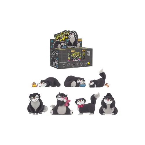 52TOYS Disney Bad Kitten Lucifer Слепые коробки 1 Полная коробка 6 шт