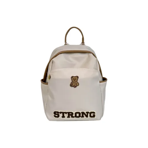 Single Warehouse Нейлон Рюкзак Средний Унисекс Экрю Черный Серый Хаки