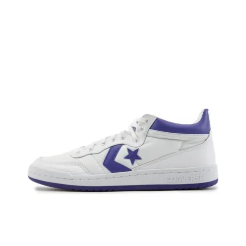 Конверс Fastbreak Slip-Resistant Abrasion-Resistant MID Топ Скейтборд Кроссовки Мужские Белый Синий