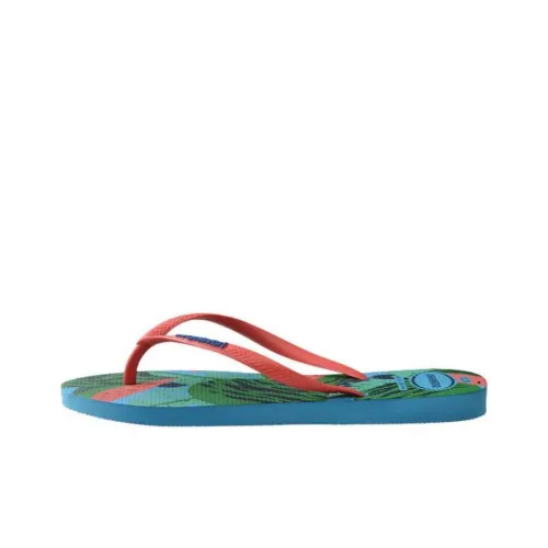 Havaianas Slim Summer Шлепанцы Синий, зеленый, оранжевый Женские
