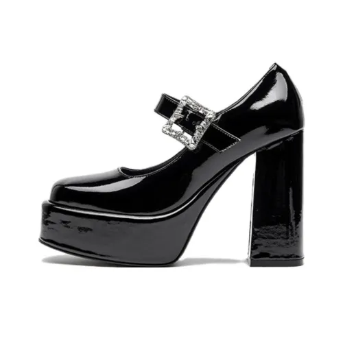 SHOESZOOO Туфли Мэри Джейн Хепберн - черные женские