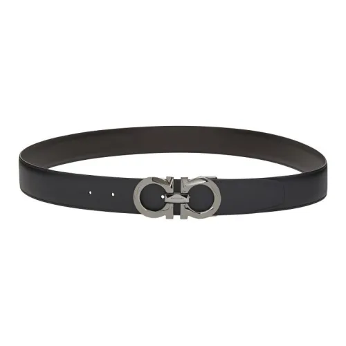 FERRAGAMO GANCINI Ремни из коровьей кожи мужской ширина 3,3 см